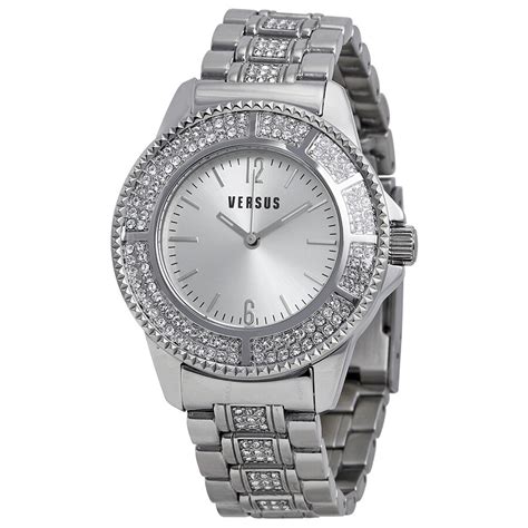 Versus by Versace Tokyo Crystal Silver Dial Stainless Steel 